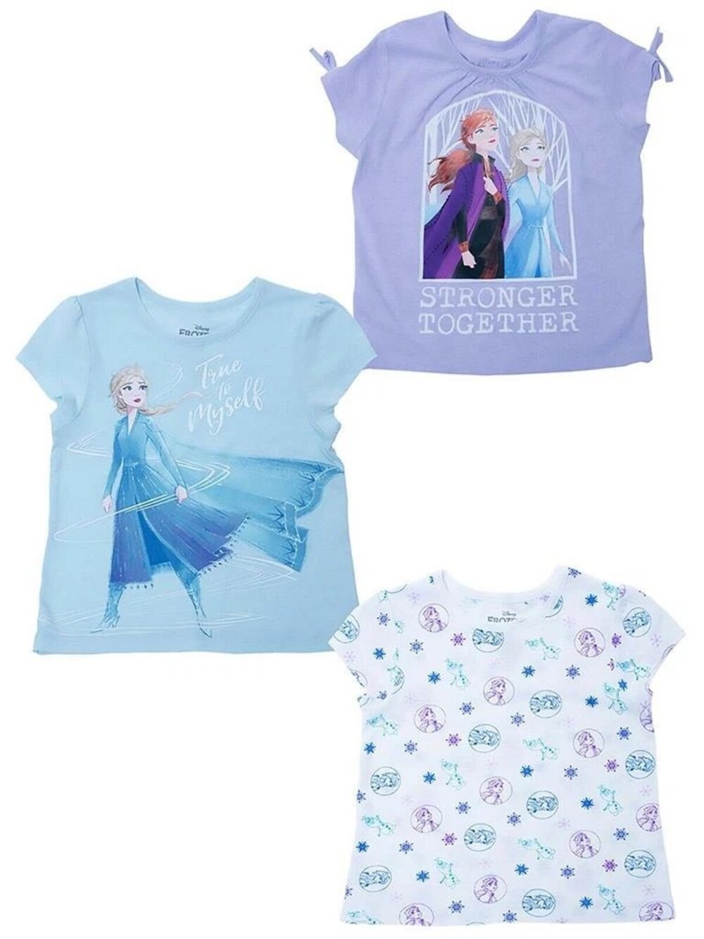 Disney Frozen Girls 3 Pack Tees, FROZEN , 5